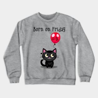 Cute Black Cat Crewneck Sweatshirt